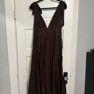 House of Harlow 1960 Brown Dress
